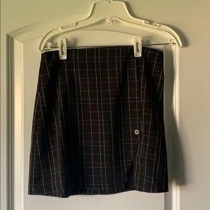 Black checkered skirt